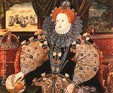 Das Armadaporträt Elisabeths I. wurde 1588 als Reaktion auf den Sieg über die spanische Armada gemalt. Das Armadaporträt Elisabeths I. wurde 1588 als Reaktion auf den Sieg über die spanische Armada gemalt.