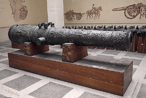 Beispiel für eine Kartaune: Eine 1669 gegossene österreichische Kartaune, zu besichtigen im Heeresgeschichtliches Museum in Wien - Für eine größere Bilddarstellung bitte auf das Bild klicken. Beispiel für eine Kartaune: Eine 1669 gegossene österreichische Kartaune, zu besichtigen im Heeresgeschichtliches Museum in Wien - Für eine größere Bilddarstellung bitte auf das Bild klicken.