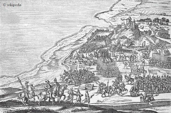 Einnahme der Festung lvsborg durch dnische Truppen am 4. September 1563.