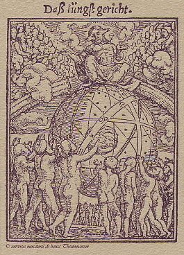 Das Jüngste Gericht - Holzstich von Hans Holbein dem Jüngeren aus dem Jahre 1538. Für eine größere Bilddarstellung klicken Sie bitte auf das Bild. Das Jüngste Gericht - Holzstich von Hans Holbein dem Jüngeren aus dem Jahre 1538. Für eine größere Bilddarstellung klicken Sie bitte auf das Bild.