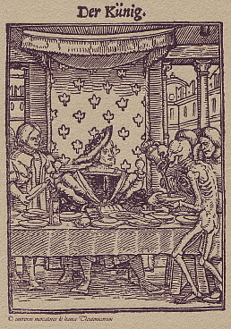 Der König - Holzstich von Hans Holbein dem Jüngeren aus dem Jahre 1538. Für eine größere Bilddarstellung klicken Sie bitte auf das Bild. Der König - Holzstich von Hans Holbein dem Jüngeren aus dem Jahre 1538. Für eine größere Bilddarstellung klicken Sie bitte auf das Bild.